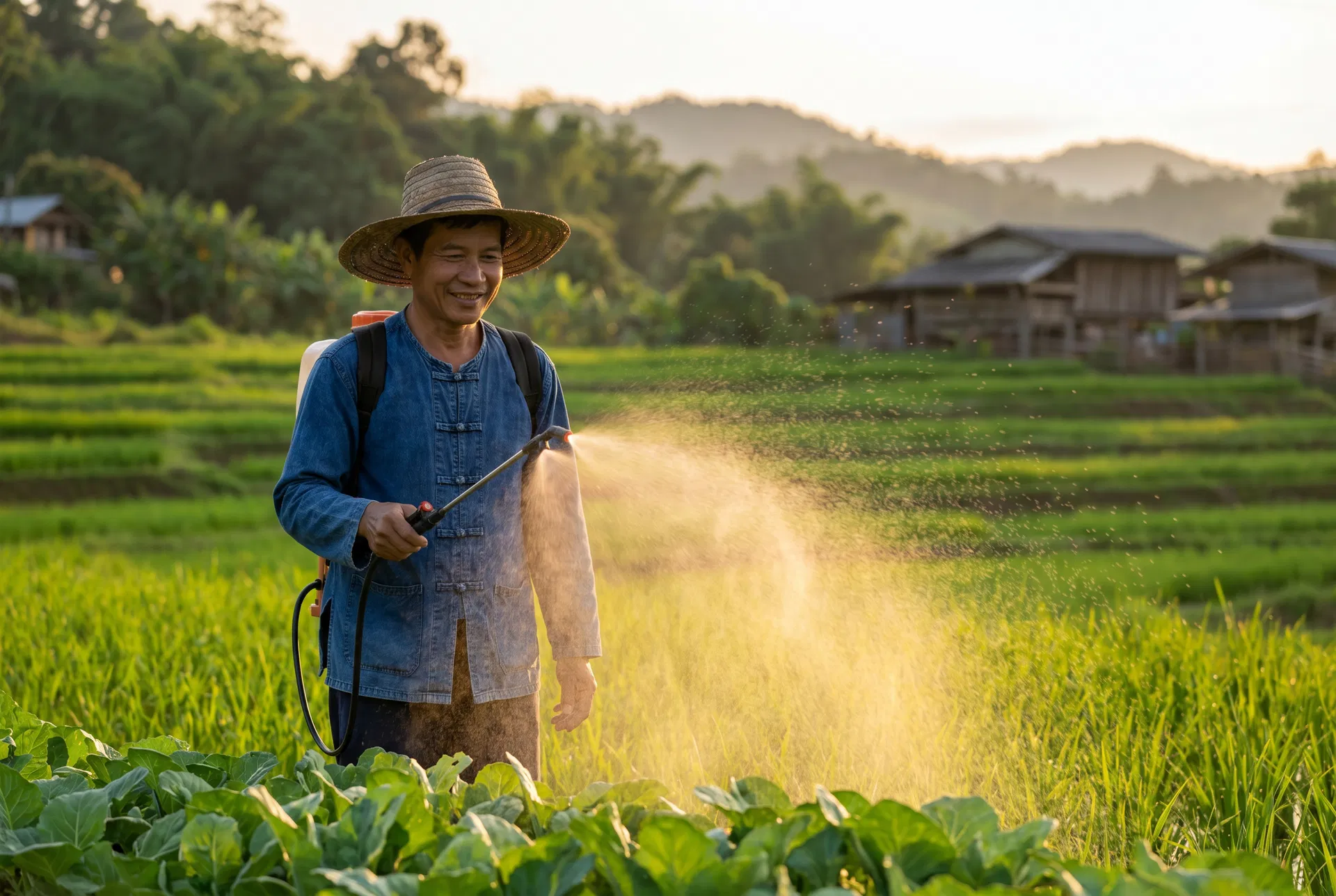 farmer spraying - Growina Thailand
