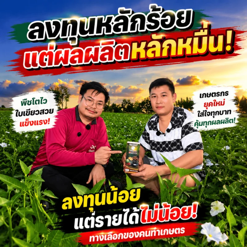 โกรว์วิน่า ฮอร์โมนน้ำ สารสกัดจากธรรมชาติ ลงทุนหลักร้อย แต่ผลผลิตหลักหมื่น 1